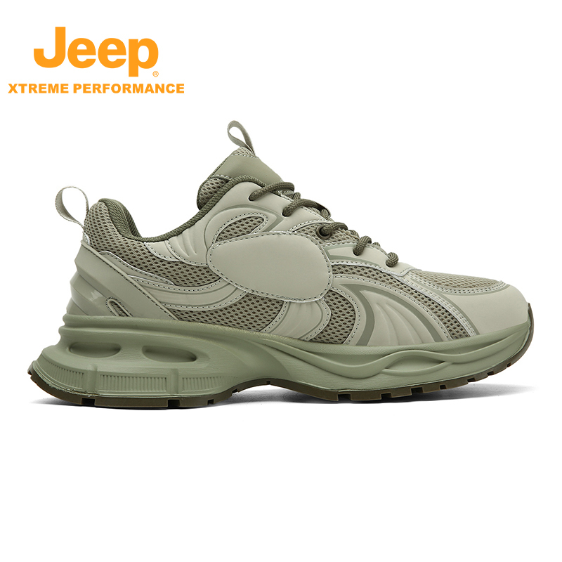 jeep吉普户外透气徒步鞋男防滑耐磨登山鞋轻便减震爬山运动休闲鞋