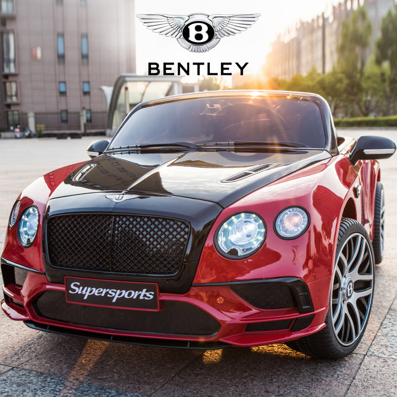 宾利儿童电动车四轮汽车宝宝玩具车可坐人双人婴儿遥控小孩网红车