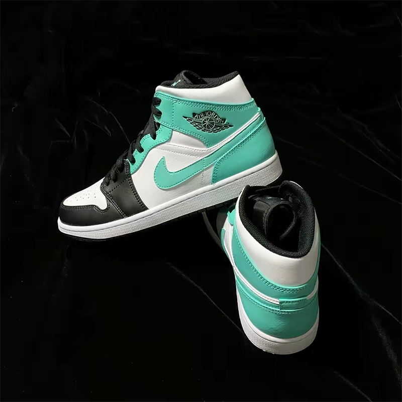 限量款ajairjordan1midbgaj1中帮蒂芙尼绿薄荷绿运动休闲篮球鞋