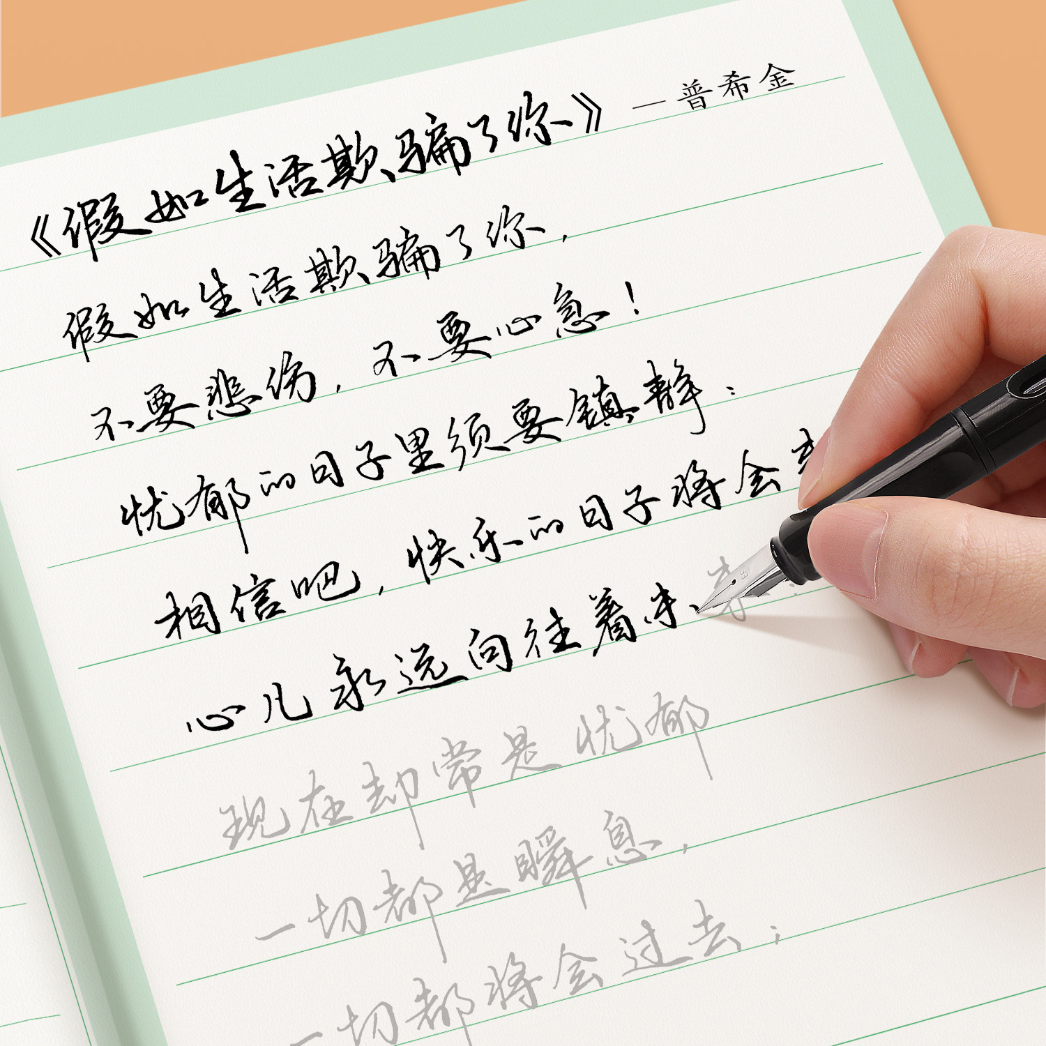 [行书速成套装]+送1钢笔+6墨囊 [正版]字帖成人行书行楷练字神器练字帖成年手写男生女生漂亮字体大学生硬笔书法练字本草高清大图