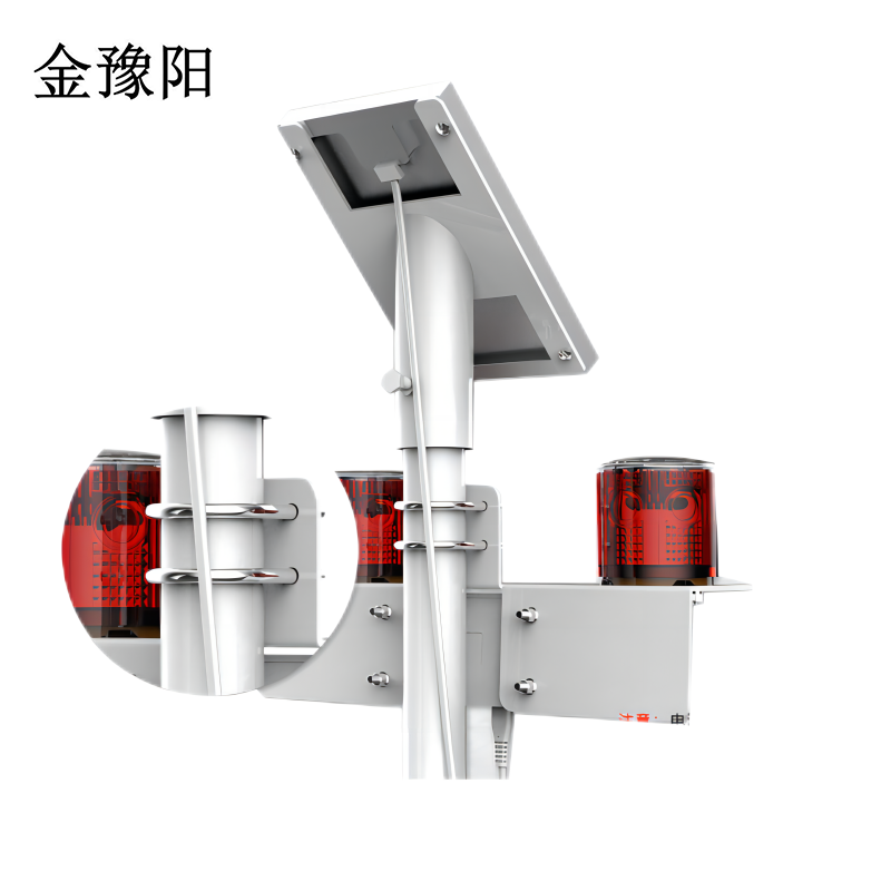 金豫阳 KJSGJSD-01 1.2V 3WIP67 60/min LED 太阳能标志灯 (计价单位:盏) 红色高清大图