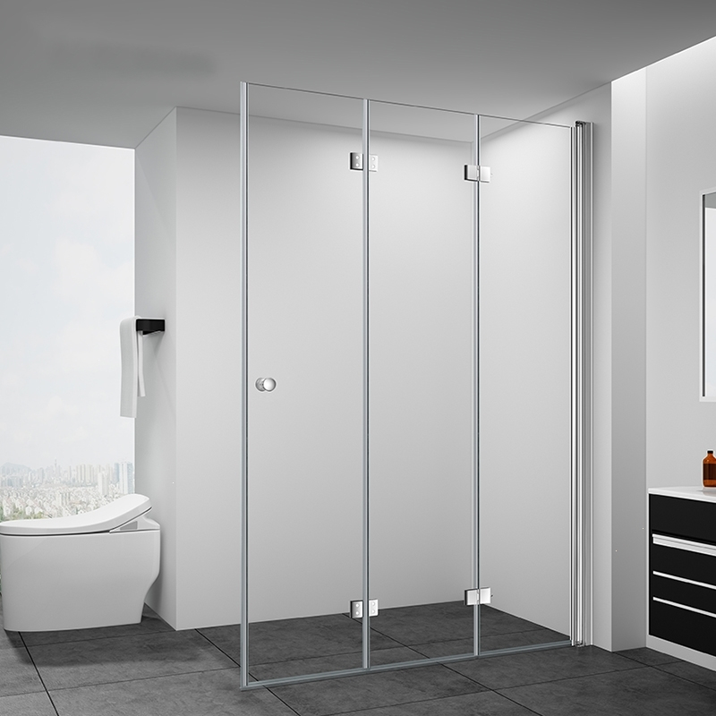 淋浴房折叠式卫生间玻璃隔断门藤印象z干湿分离小户型浴室屏风简易