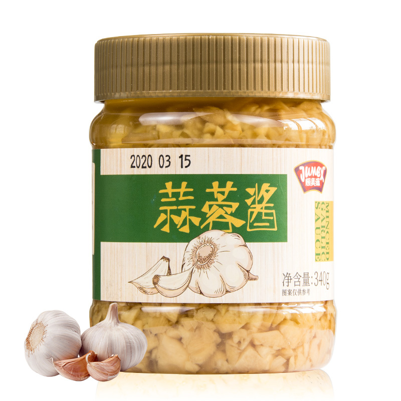 极美滋蒜蓉酱340g家用生蚝扇贝粉丝烧烤茄子火锅大蒜酱高清大图