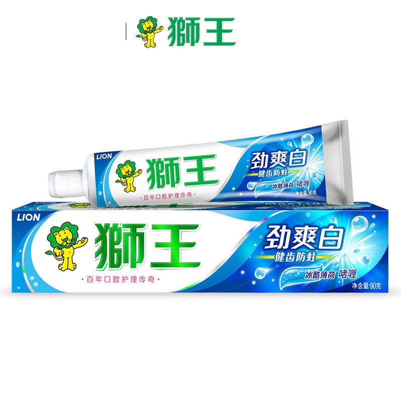 狮王 劲爽白 牙膏冰酷薄荷 180g(单位:支)