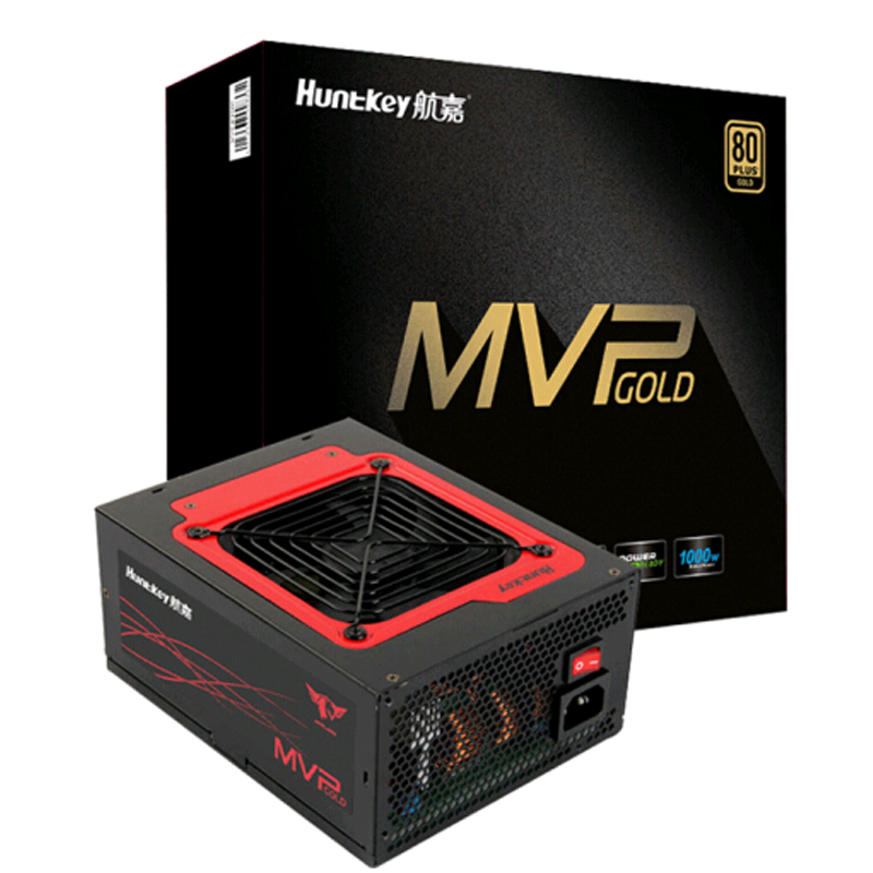 航嘉(Huntkey)金牌1000W MVP K1000电源(80PLUS金牌全模全电压/风扇启停/双CPU供电)