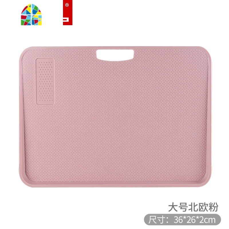 砧板占板家用厨房切菜板多功能水果熟食案板加厚塑料刀板粘板 FENGHOU 大号北欧粉[手提砧板]高清大图
