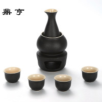 鼎亨温酒器暖烫酒壶简约家用清酒黄酒白酒具套装中式烛台加热煮酒