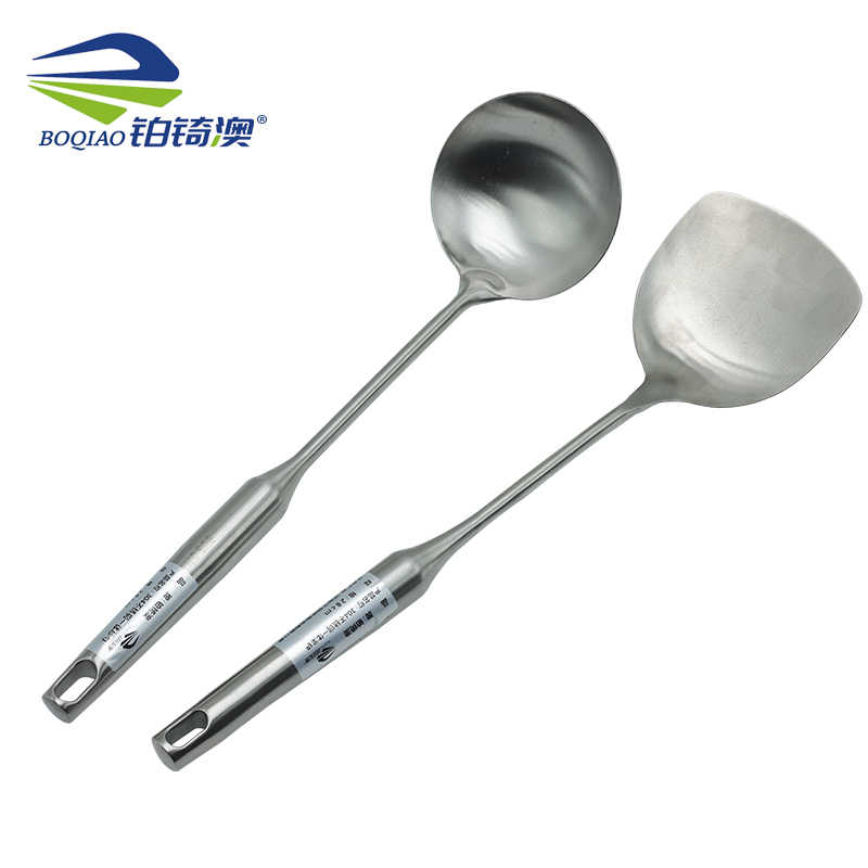 铂锜澳304不锈钢一体炒勺菜铲 /28cm（勺铲可选）/ 个 28cm（勺铲可选）