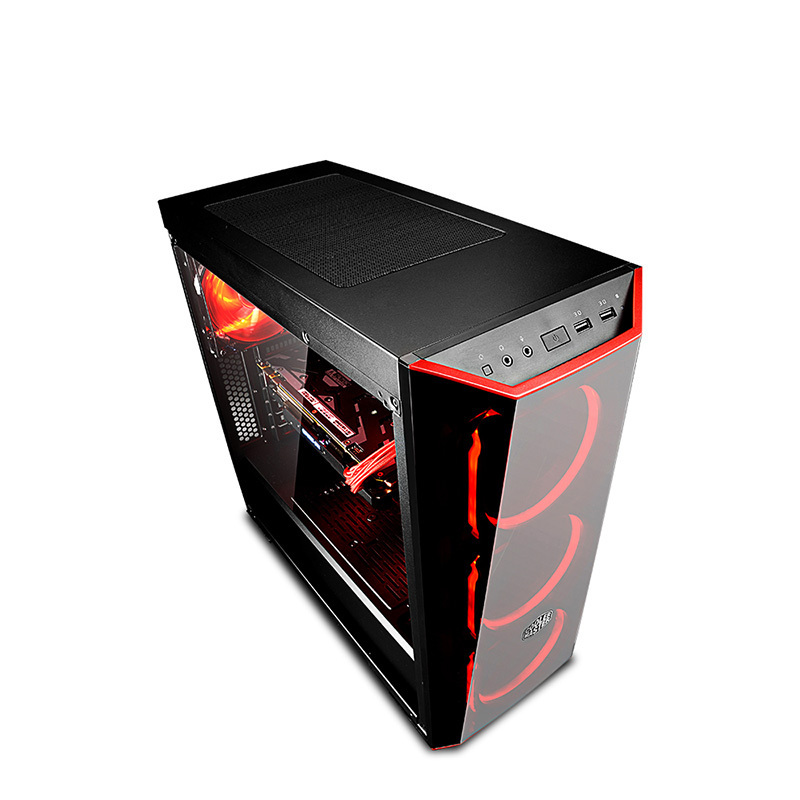 宁美国度 N5E-778K 第9代i7 9700K/ GTX2080/西数240G M.2/高端水冷台式游戏电脑主机DIY组装机