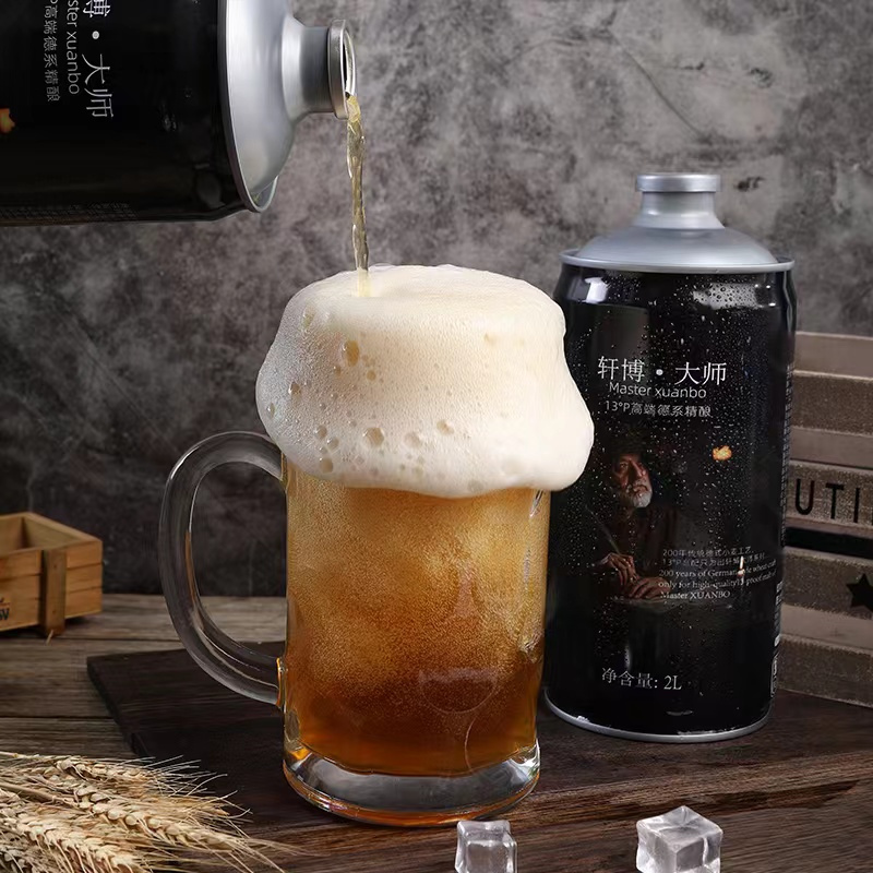 轩博 轩博·大师2L*1桶德系工艺精酿原浆啤酒小麦啤白啤鲜熟啤扎啤生匠心酿造桶装