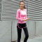 大码秋袖瑜伽服两件套假两件运动长裤冬健身服女健身房跑步速干长T209灰色+K305黑色两件套