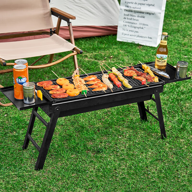 尚烤佳(Suncojia) 户外烧烤架 便携式木炭烧烤炉 家用烧烤炉 墨焰烧烤架高清大图