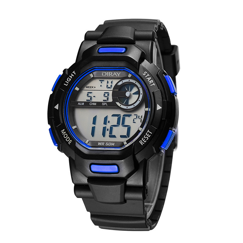 缔瑞通数字手表学生运动电子表男士多功能儿童防水电子手表参数