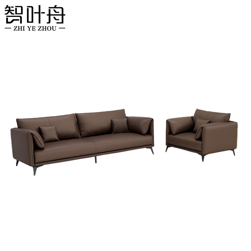 智叶舟沙发组合200*85*85cm(3+1)套高清大图