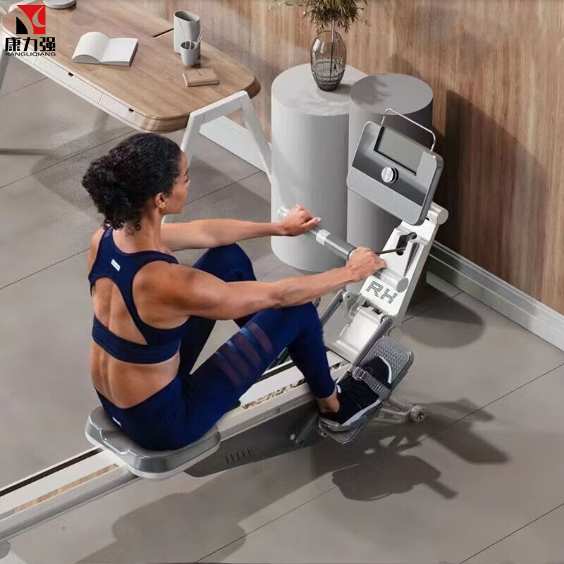 康力强RH划船器自发电家用商用室内健身有氧划船器运动器材黑色高清大图