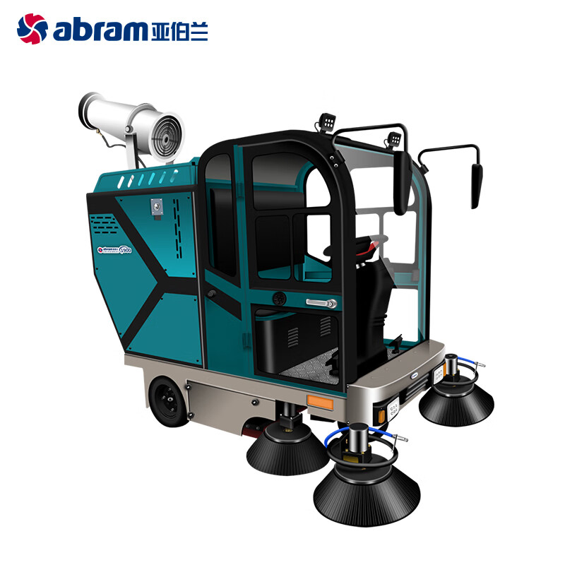 亚伯兰(abram)YBL-1900 高压洗扫一体款扫地机 高压清洗喷洒 加配高压水枪和喷雾 工厂商用市政环卫清扫车高清大图