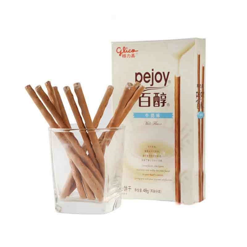 格力高百醇牛奶味48g盒