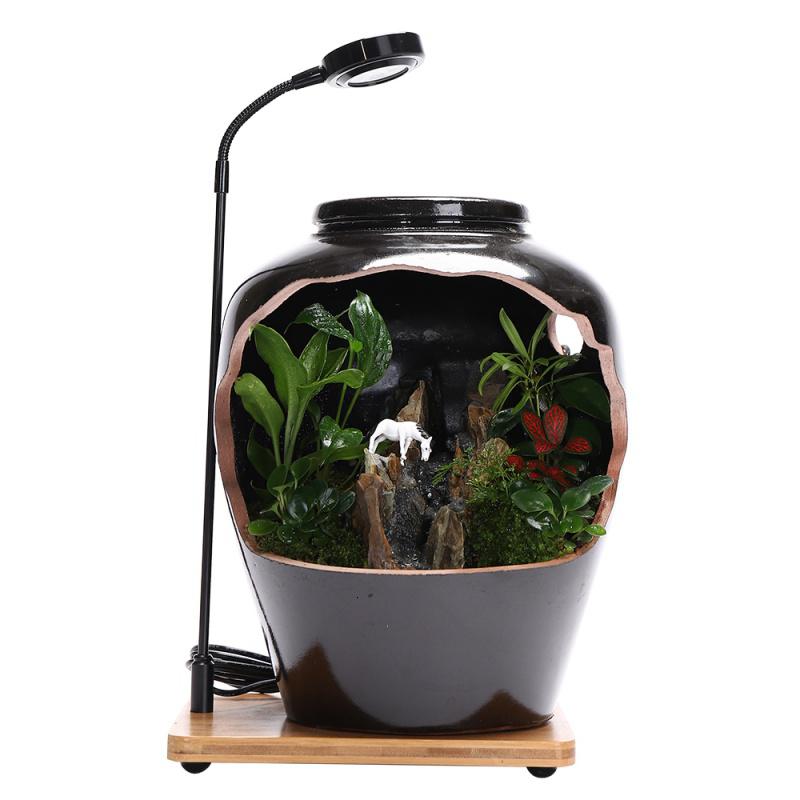 美帮汇微景观绿植陶罐假山植物造景家居客厅办公室装饰开业礼品高清大图