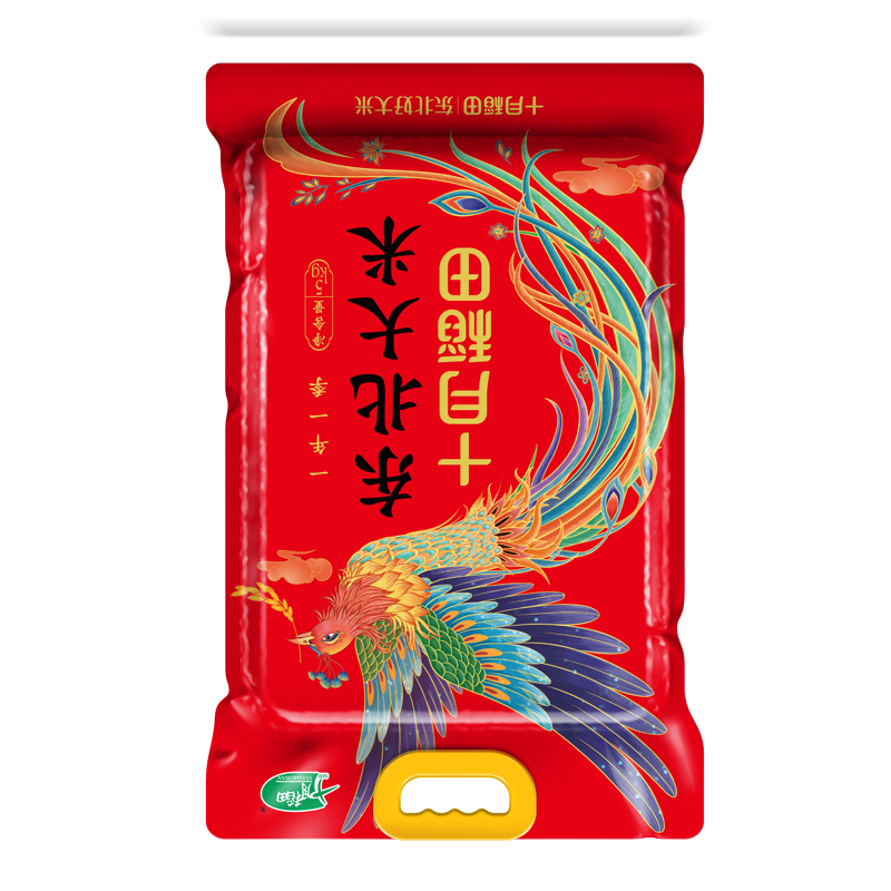 十月稻田凤凰呈祥东北大米5kg高清大图