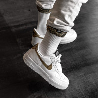 美国代购 耐克男鞋NIKE AIR FORCE 1 AF1空军一号男士解构 蛇纹 换钩 骷髅联名休闲板鞋运动鞋