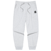 361°运动裤男新款针织束脚卫裤宽松休闲长裤男裤篮球裤子 L 原色花灰