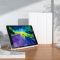 平板ipad保护套10.2寸硅胶透明个性壳pro11带笔槽air4/3防摔壳9.7 纯白色+贴纸 mini4/5