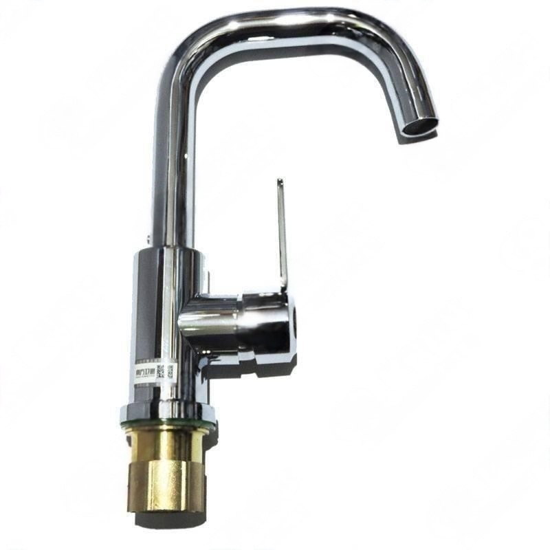 南方卫通 冷热混合水龙头 电镀304菜盆小七字-5212 水龙头+2根60cm软管 NF-029 个高清大图