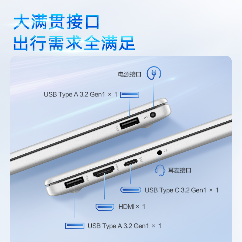 惠普HP星book14-em0777AU(TPN-I141) 锐龙R7-7730U 16GB 512GB银 防眩光屏 E管家7*24小时服务 学生轻薄本笔记本电脑高清大图