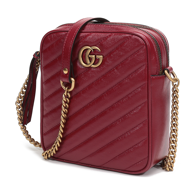gucci古驰女士ggmarmont系列牛皮单肩斜挎包5501550olft