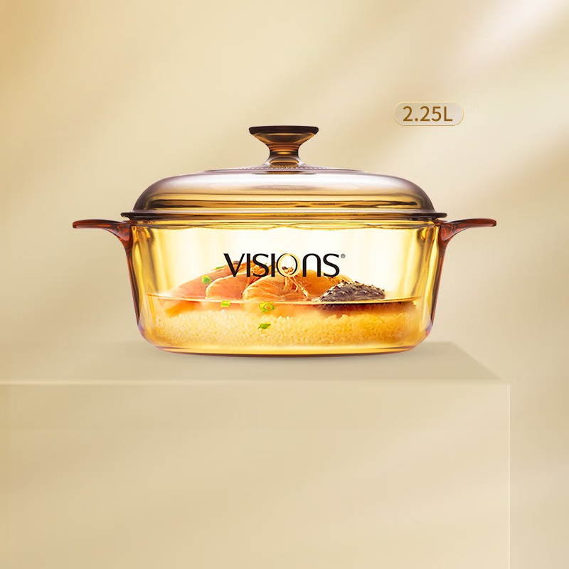 康宁汤锅2.25L晶彩透明玻璃汤锅VS-22-E-LCL/ZK