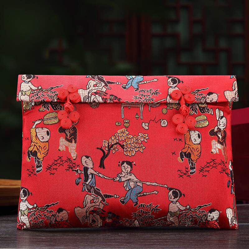 婚礼礼金袋创意手工婚庆新年布艺结婚万元大红包利是封金龙(1万)万元红包