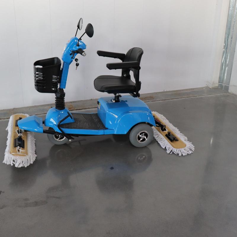 高铁驾驶式拖地机商用洗地机扫地车四轮锂电尘推机工厂仓库电动尘推车