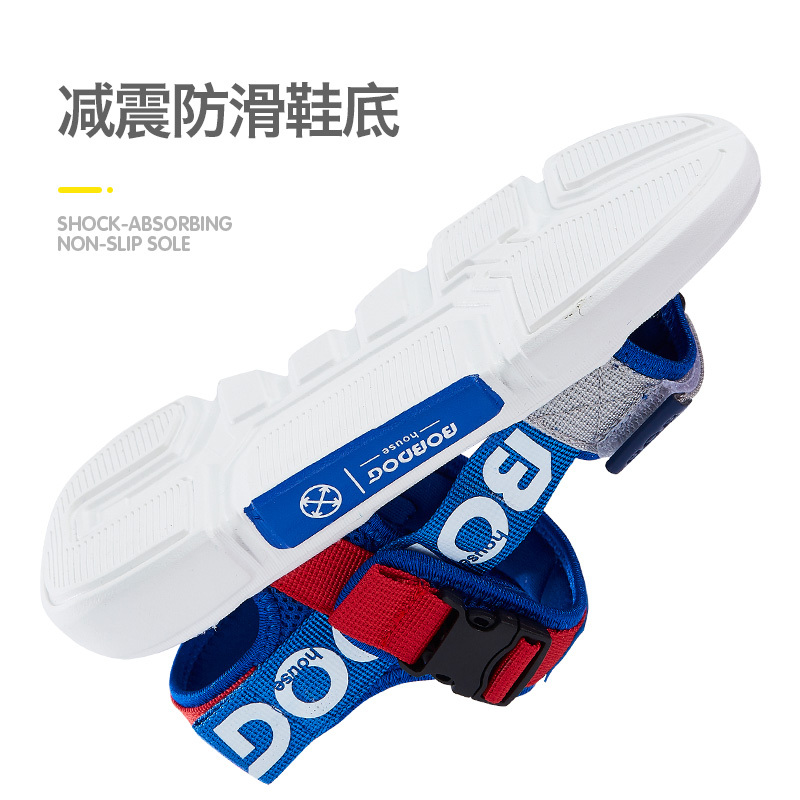 BOBDOG HOUSE巴布豆童鞋儿童凉鞋2019夏季男童女童时尚防滑小孩沙滩鞋T9233