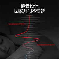 [晒图赠无线门铃]Housetek智能指纹锁 智能安防锁家用 防盗门木门智能门锁电子密码锁 H15 黑色+指导安装