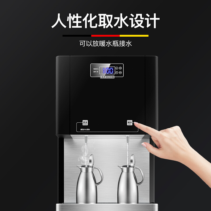 德玛仕 DEMASHI 商用开水器 SRZ-30/SRZ-2L 商用学校烧水机直饮机 学校专用 大型不锈钢 (一开一净)