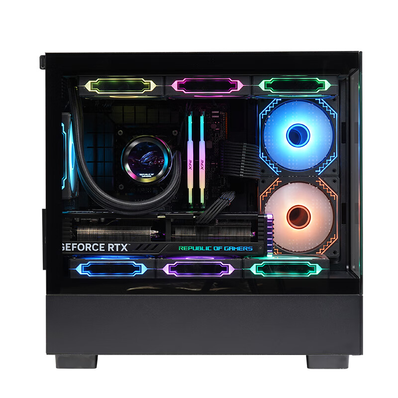i9 14900KF/RTX5070 12G独显32G高频内存DIY电脑主机台式电脑组装兼容机电竞游戏 直播 设计办公视屏编辑高配主机5070主机高清大图