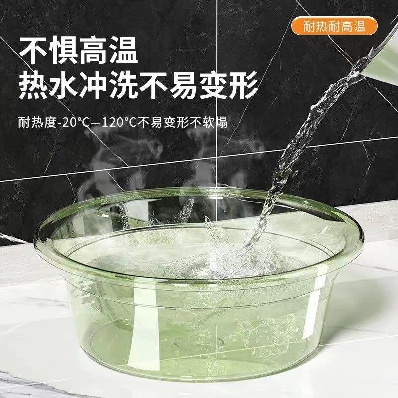家用塑料盆加厚透明盆子大小号婴儿洗脸盆学生宿舍洗衣盆洗菜洗脚图片