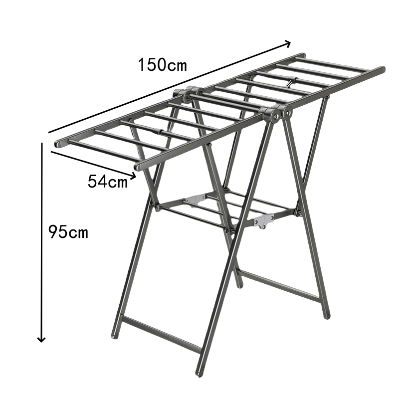 珂攸洋落地晾衣架标准灰 150*54*95cm