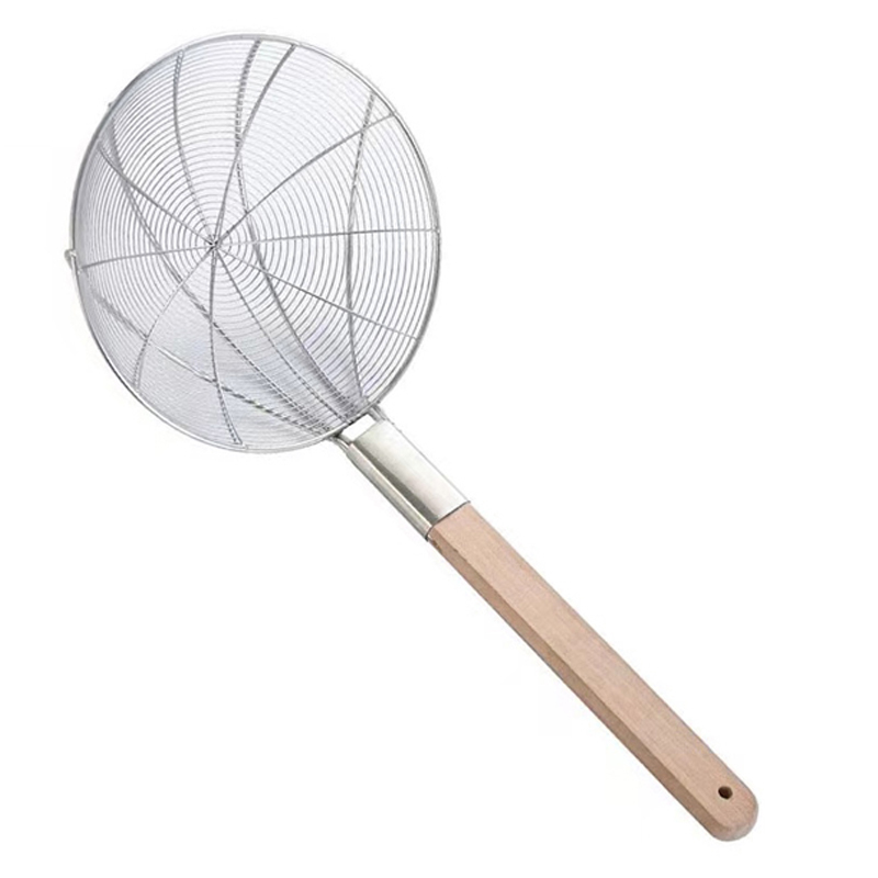 历途科技 过滤漏勺笊篱 三爪线条直径28CM高清大图