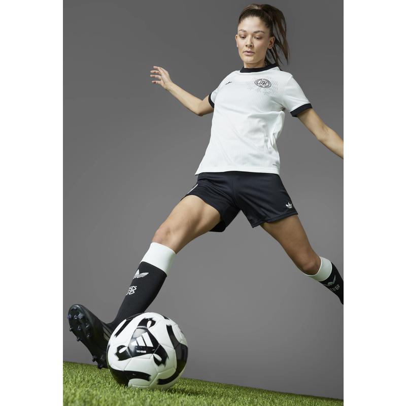 Adidas女款运动裤快干透气弹性腰围设计适合足球及日常运动高清大图