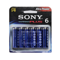 索尼(SONY) 5号AA碱性电池AM3-B6D 家用常备 干电池儿童玩具体重秤批发遥控器鼠标电池