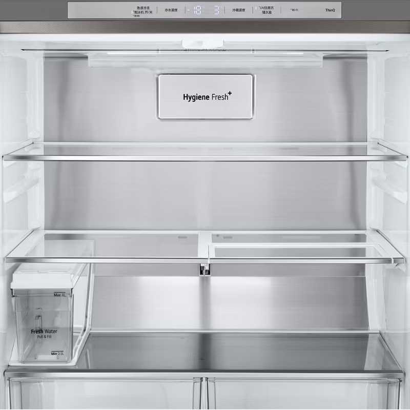 LG F544MMB95D 新品508L十字四门透视窗敲一敲门中门制冰冰箱 替代 F523MPZ88B