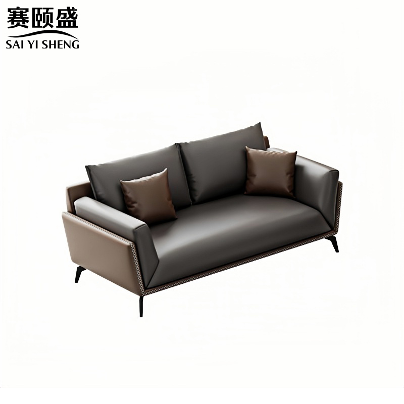 赛颐盛皮艺沙发组合高清大图