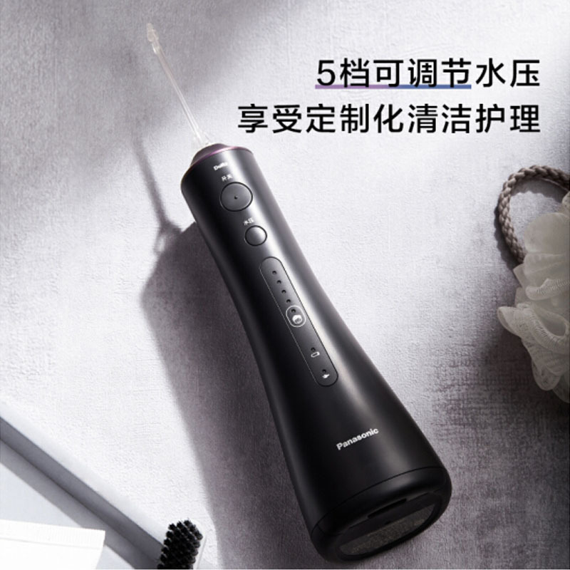 松下 (Panasonic)冲牙器 洗牙器 水牙线 非电动牙刷 全身水洗 5档可调节水压 小魔塔 EW1513H405