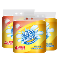 清风厨房卷纸2层55段12卷箱装餐巾纸擦手厨房纸巾吸油锁水放心接触食物好擦免洗替代抹布加厚加韧