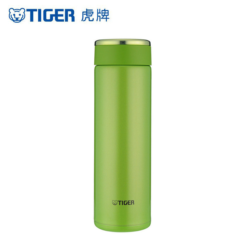 虎牌(Tiger)保温杯MMW-A48C 不锈钢双层真空冷水杯 480ml男女商务办公杯 苹果绿GL