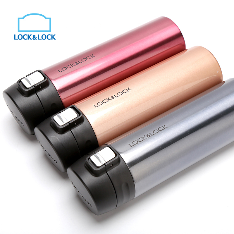 乐扣乐扣(lock&lock)菲特保温杯 水 杯子 弹跳杯304不锈钢 LHC3220SPG (500ml)宝石蓝色
