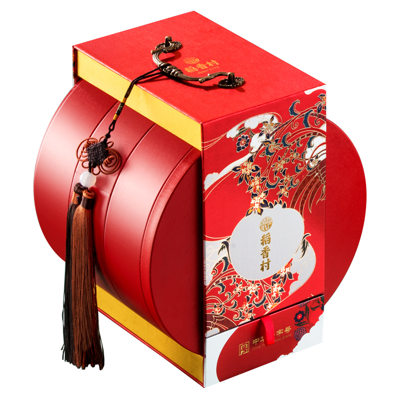 稻香村 大红灯笼多口味组合月饼840g 12枚 (盒)