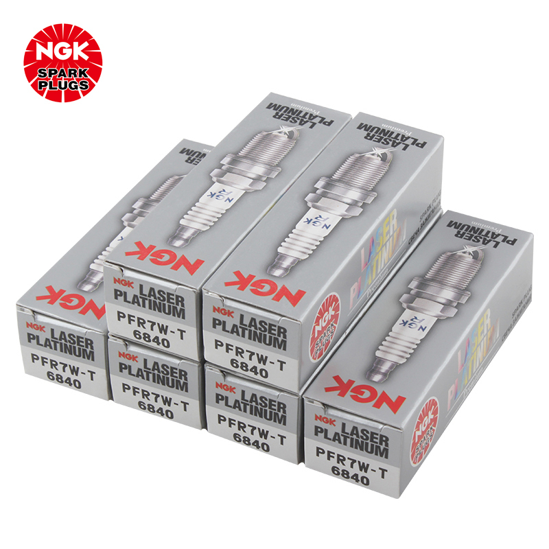 NGK 双铂金火花塞 PFR7W-T 6840 六支装 奥迪A6L 3.2L/A7 2.5L