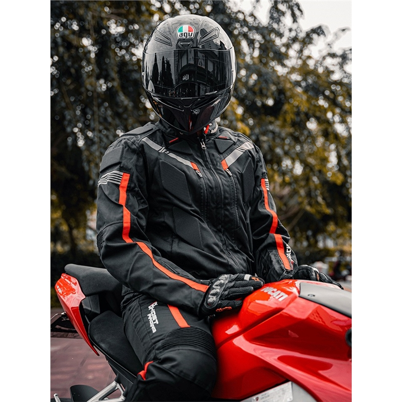 骑行服男摩托车防水夏季冬季赛车套装闪电客四季机车服防风防摔拉力服